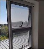 Window insect screen installed